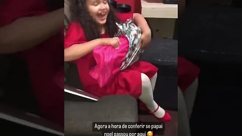 GANHEI O QUE EU QUERIA #infantil #natal #criança #patins #brinquedo #viral