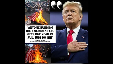 ‘One Year In Jail’ Trump Calls Out Protesters At DNC For Burning American Flag