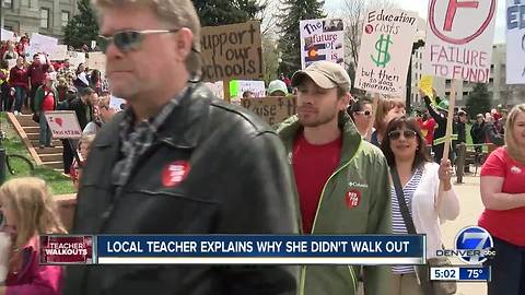 In recent op-ed, this Arapahoe County teacher explains why she didn't walk out