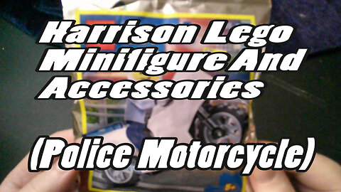 Harrison Lego Minifigure And Accessories (Police Motorcycle)