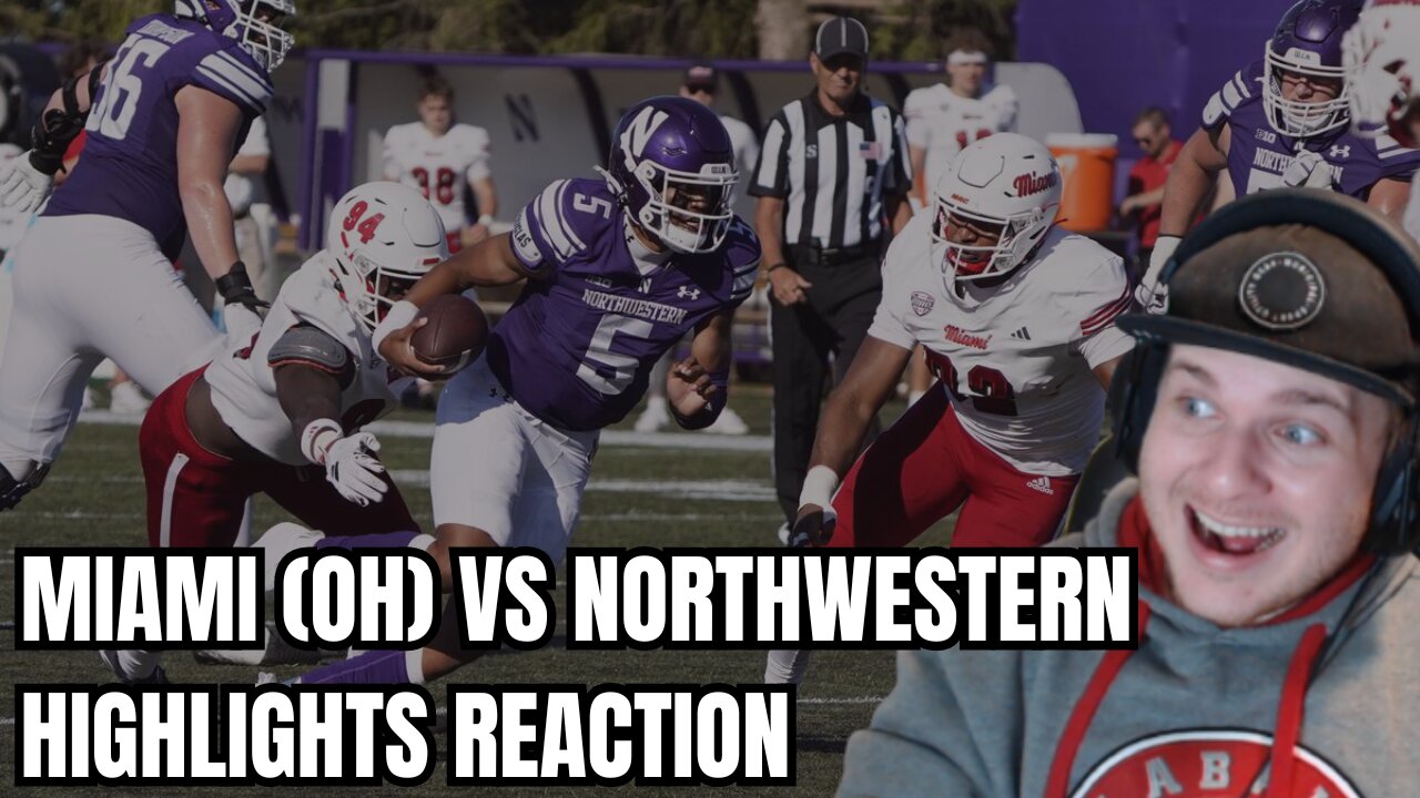 Miami (OH) at Northwestern Highlights REACTION