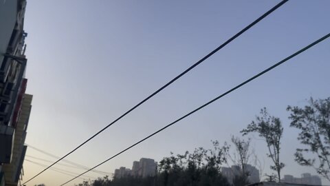 The scenery is good in the morning