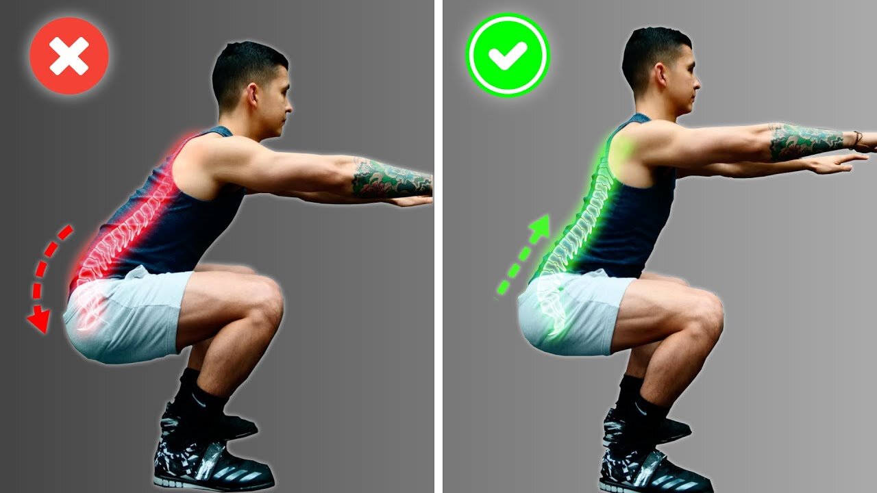 'How To Squat Properly here are Best Tips to fix your back injures...