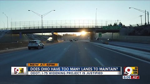 Does Ohio have too many lanes to maintain?