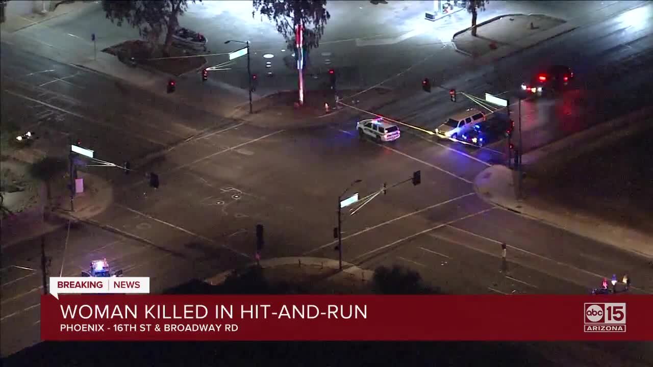 Woman killed in hit-and-run in Phoenix