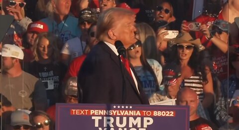 NATIONAL ANTHEM! Trump Sings with Crowd as attendee passed out at Butler 2nd PA rally