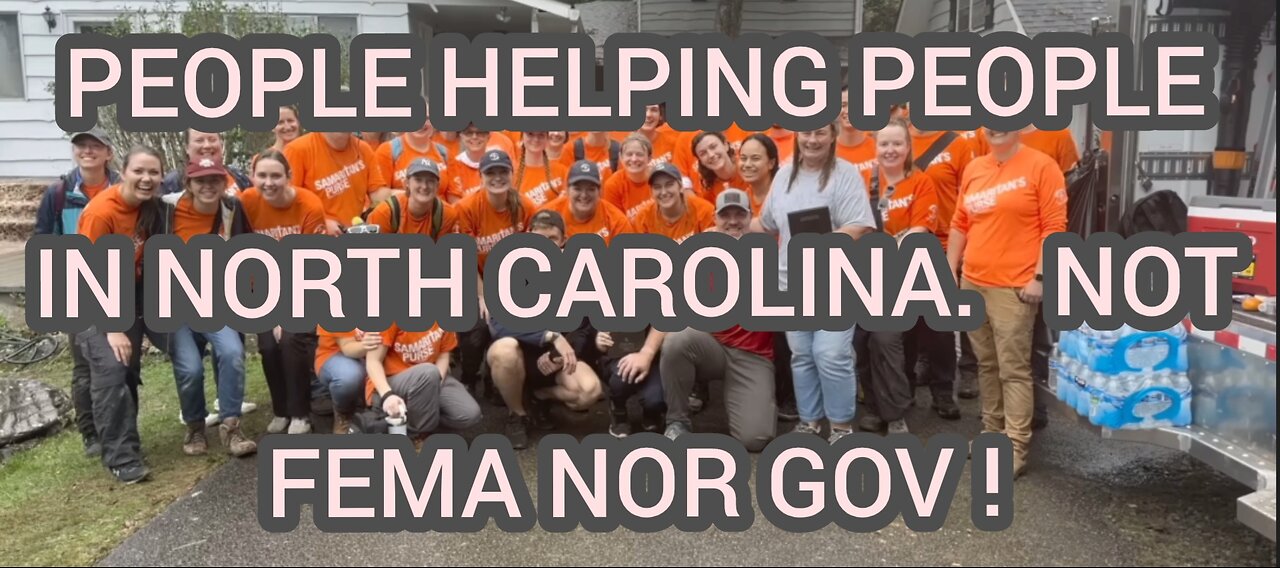 WHY FEMA RAN OUT OF MONEY TO HELP OUT NORTH CAROLINA.