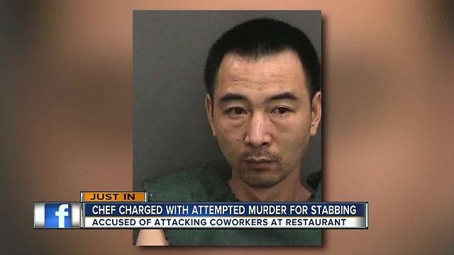 Kitchen worker stabs 3 other employees with butcher knife at Chinese restaurant in Tampa
