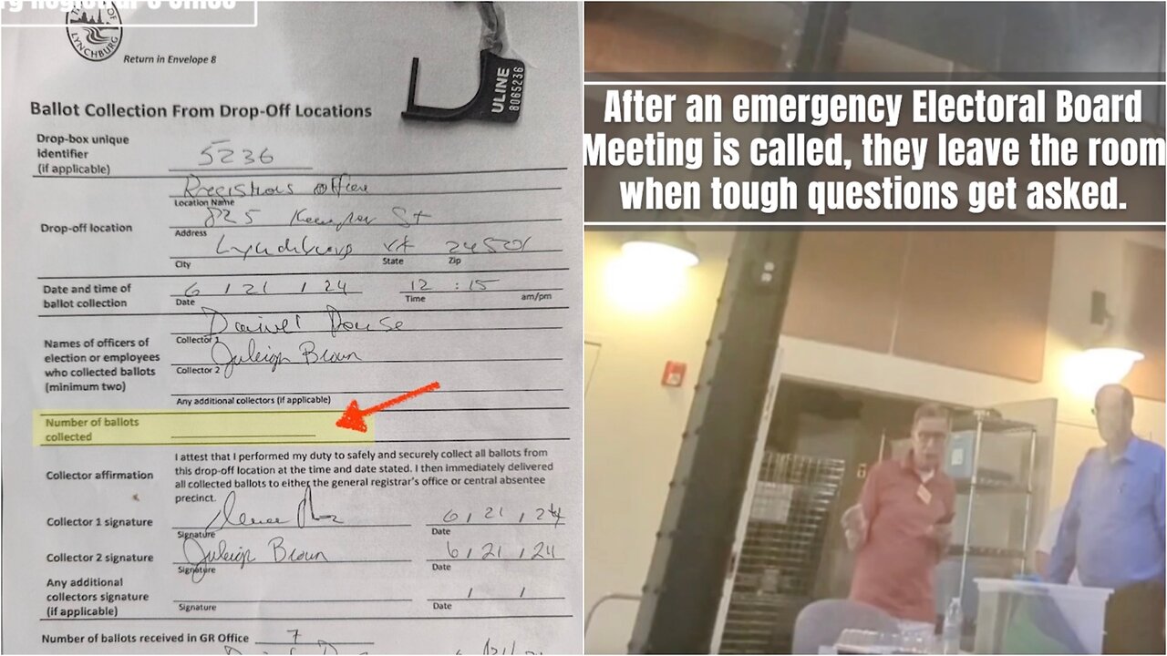 Shocking New Video Reveals Ballot Dropbox Left Open for Days, Mail-In Ballots Collected After Election, and No Security Camera Present IN LYNCHBURG, VIRGINIA