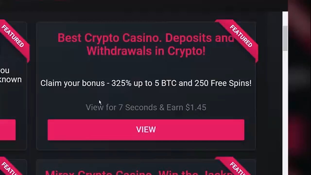 Grab chance to earn passive income of $1.45 for every add