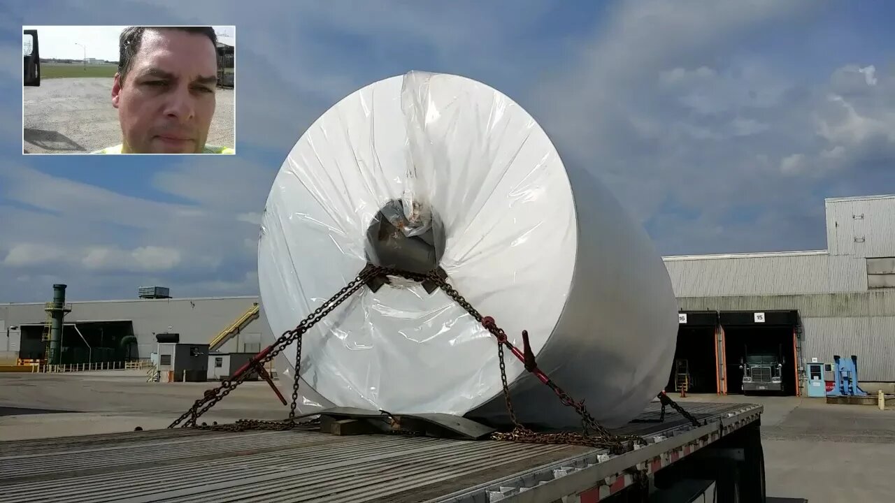 Aluminium Coil on my Flatbed again and heading to a Hurricane