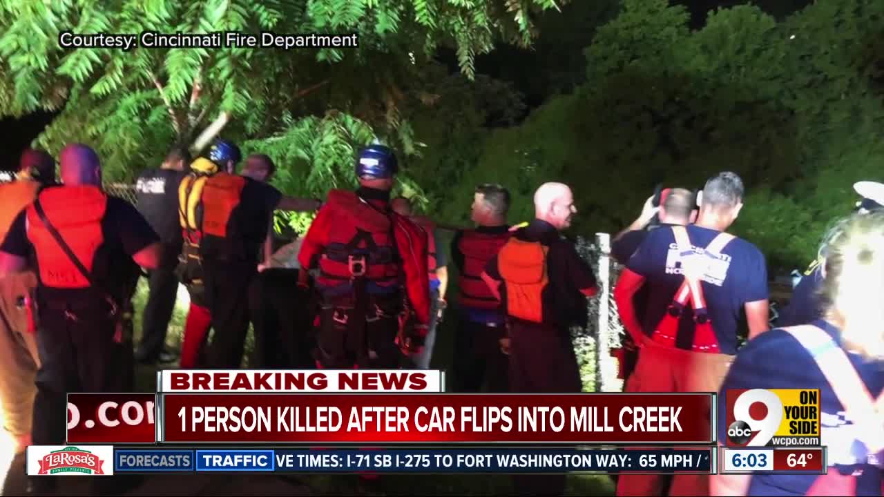 Man dies after crashing into Mill Creek