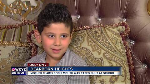 Boy claims two teachers taped his mouth shut