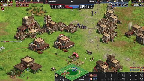 Timing or Military control? Villese vs Barles on Enclosed: Age of Empires 2