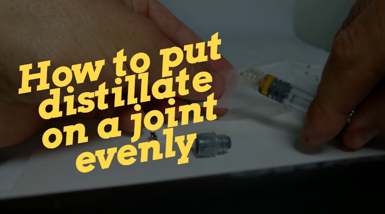 How to put distillate on a joint evenly. Method works with CO2 oil also!
