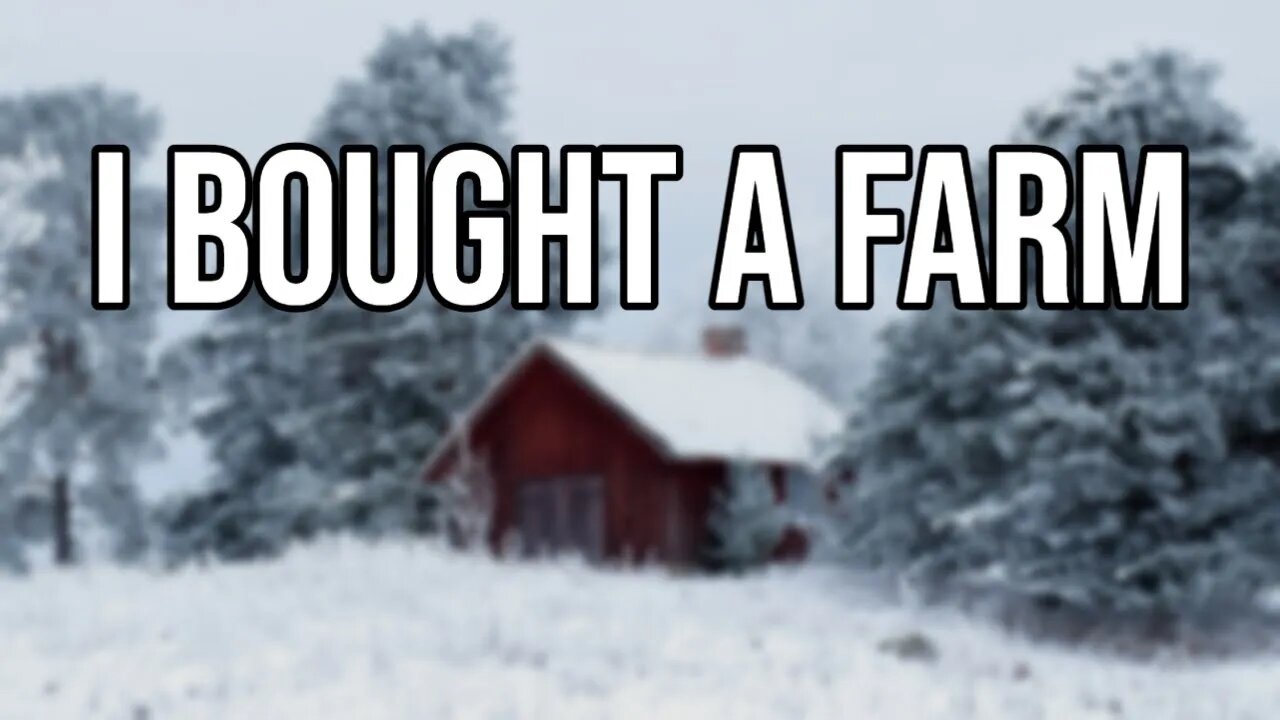 Been away, bought a farm, sold an apartment...