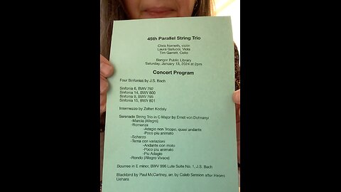 45th Parallel Trio @ Bangor Public Library 1-13-24 part 1