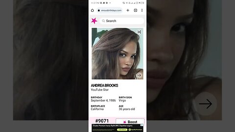 HAPPY 36 BIRTHDAY ANDREA BROOKS YouTube Star