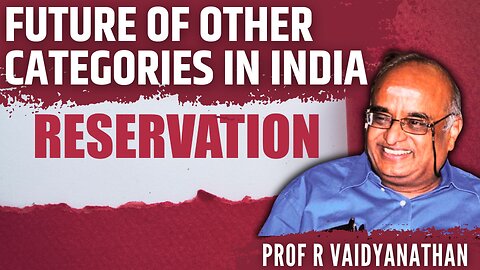 Future of Other Categories in India • Are they a victim of Electoral Politics? • Solutions • Prof RV