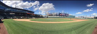 Las Vegas Ballpark still under construction with Aviators' season a week away