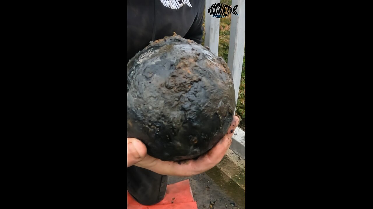 Crazy Cannonball Find Magnet Fishing 🤯🤯🤯 #magnetfishing