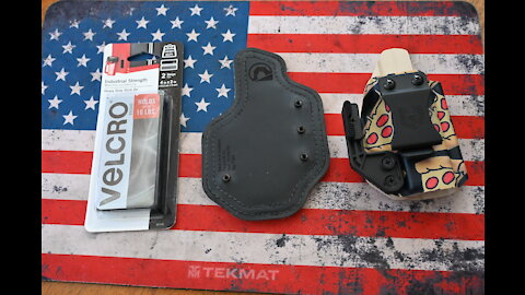 Black Arch Proto M pad on another Kydex Holster
