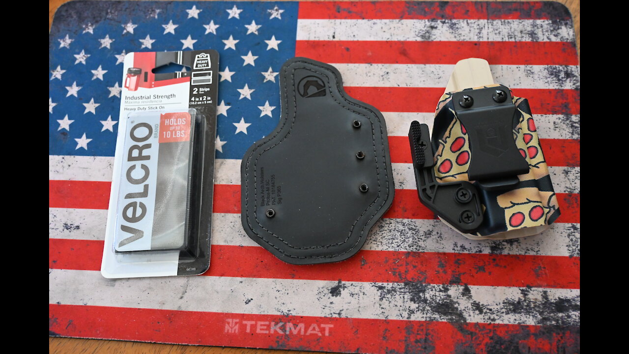 Black Arch Proto M pad on another Kydex Holster