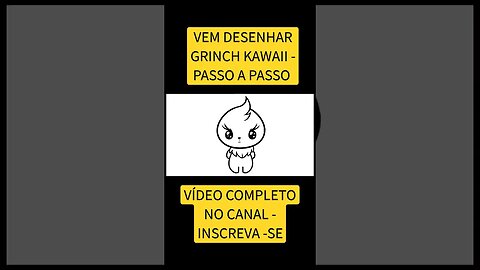 COMO DESENHAR GRINCH KAWAII - FÁCIL #desenho #desenholivre #shorts #desenhofacil #desenhofofo