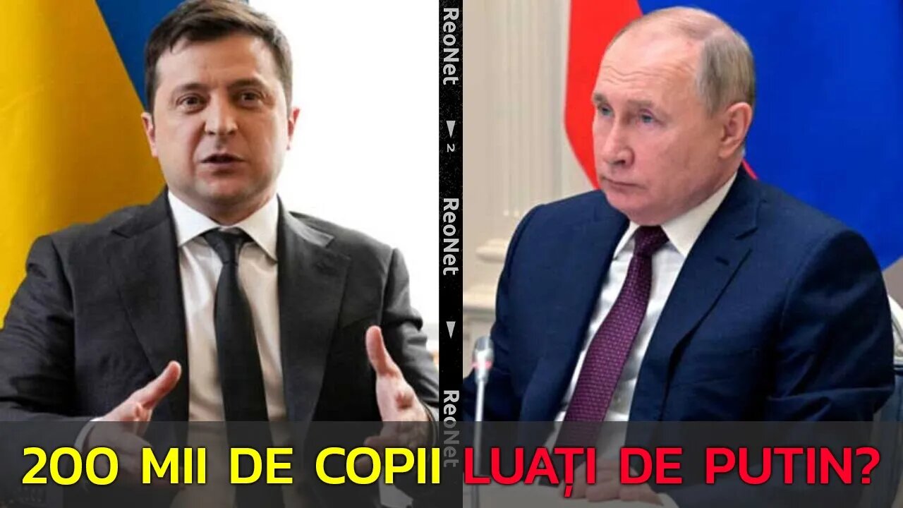 ZELENSKI ÎL ACUZĂ PE PUTIN CĂ A LUAT 200.000 DE COPII UCRAINENI