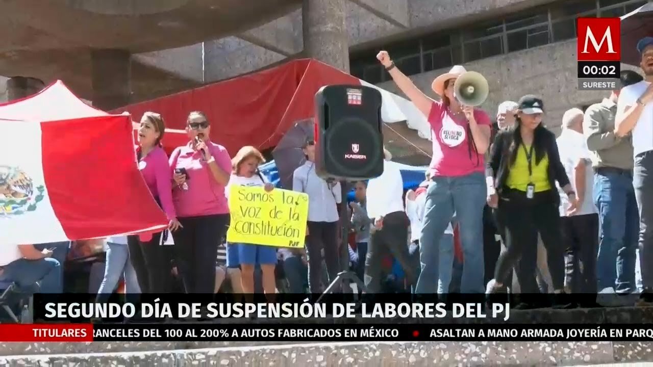Trabajadores del Poder Judicial continúan en paro en 17 estados por reforma judicial