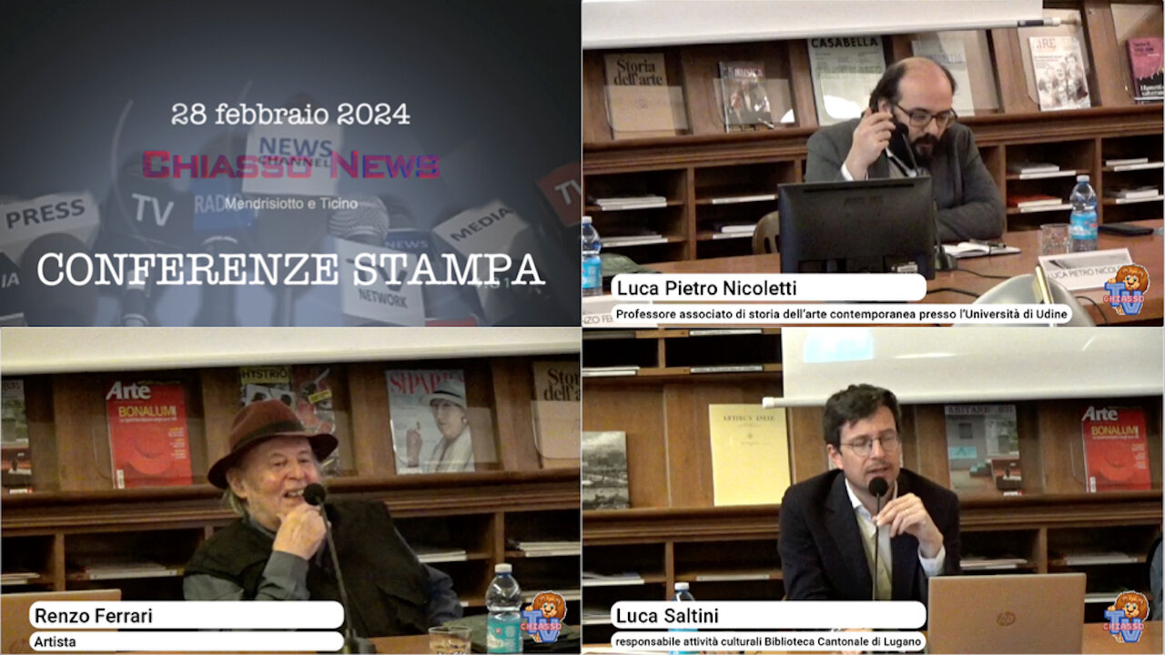 La conferenza-vernissage di Renzo Ferrari