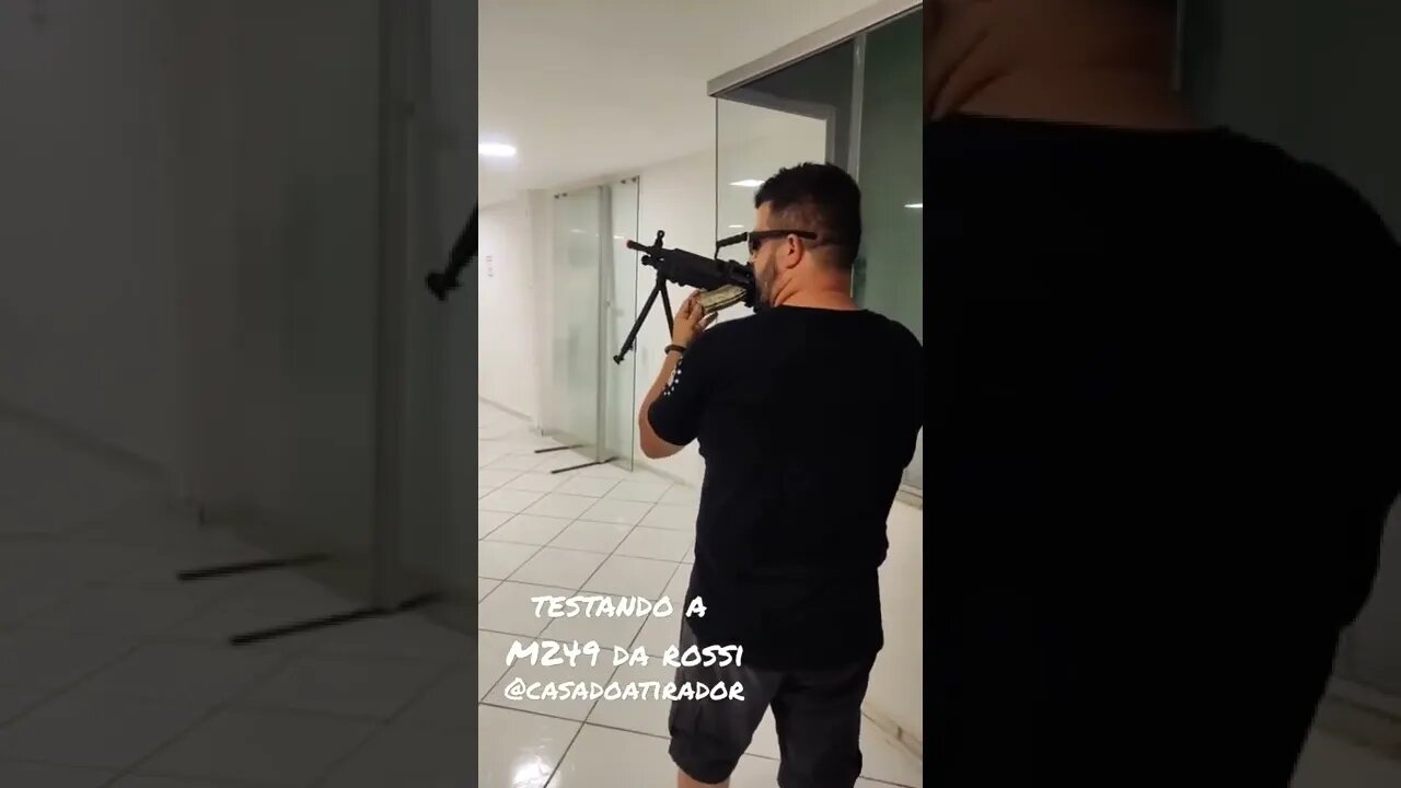 Testando a m249 da Rossi na CASA DO ATIRADOR 🔥🔥🔥
