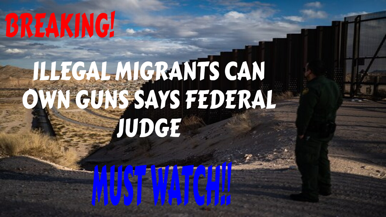 BREAKING ILLEGAL MIGRANTS CAN OWN GUNS SAYS FEDERAL JUDGE MUST WATCH!
