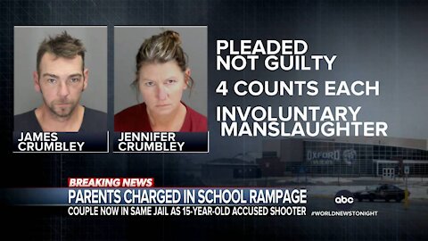 Parents of Michigan school shooter charged with involuntary manslaughte