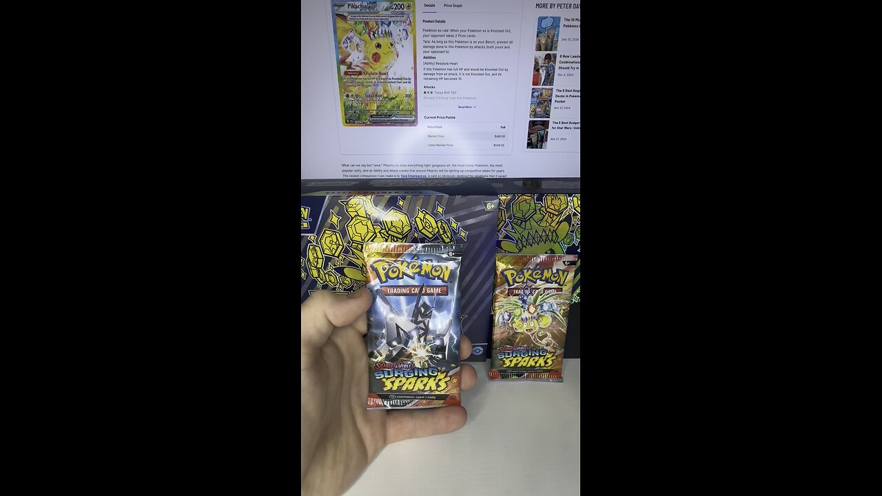 Pokemon Surging Sparks Pack Opening! #pokemon