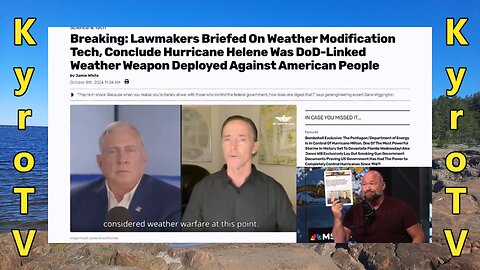 Congress Confirms US Had Weather Weapon Planes Inside Hurricane Helene (Swedish subtitles)