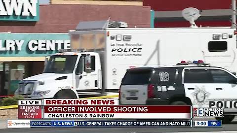 Las Vegas police on scene of shooting involving police