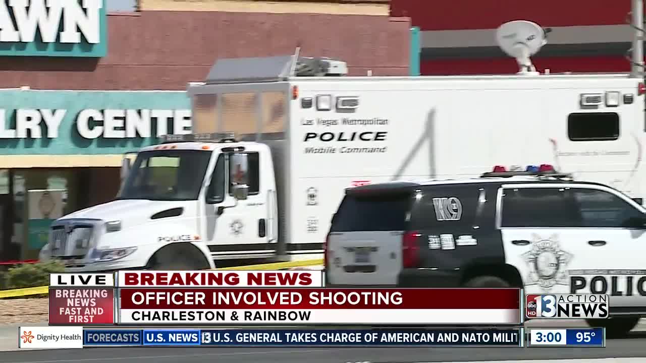Las Vegas police on scene of shooting involving police