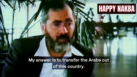 Rabbit Kahana was absolutely right all these years ago! The only solution is to kick them ALL out!