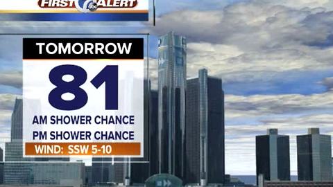 Rain chance back Friday