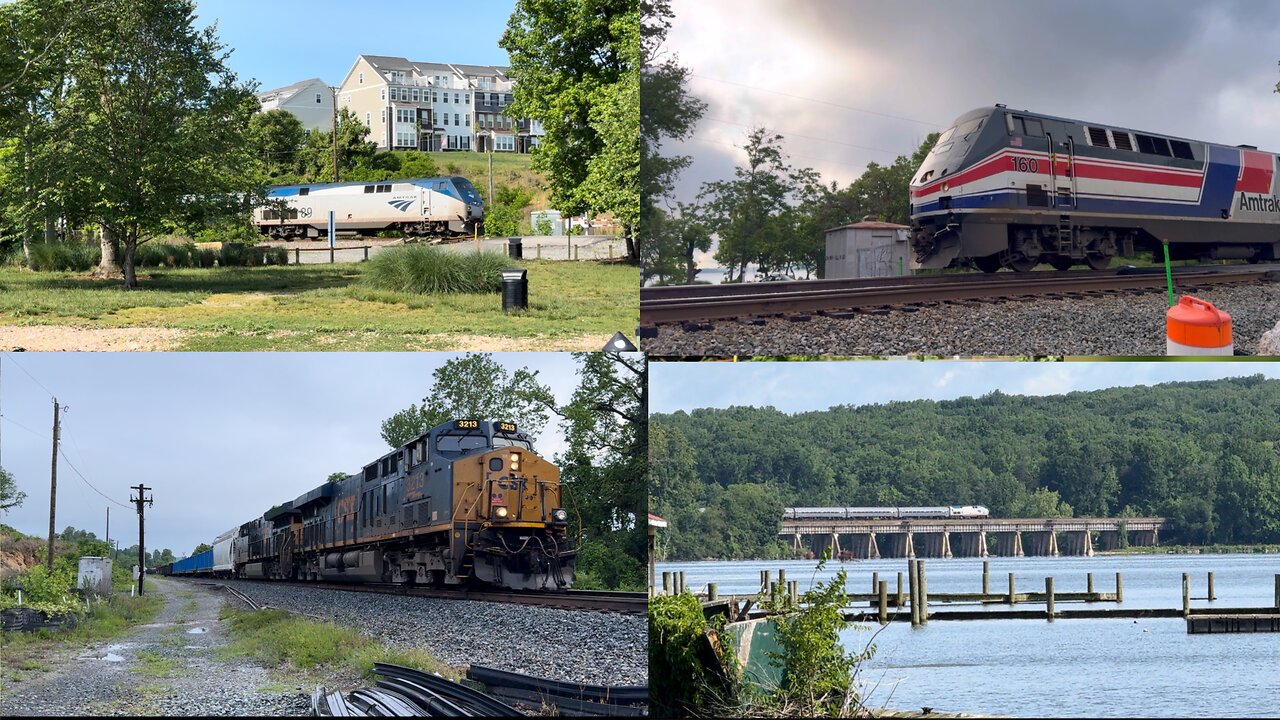 CSX RF&P Sub RailFanning W/Some Serious Slack Action on M415