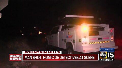 Homicide detectives called to the scene of shooting in Fountain Hills