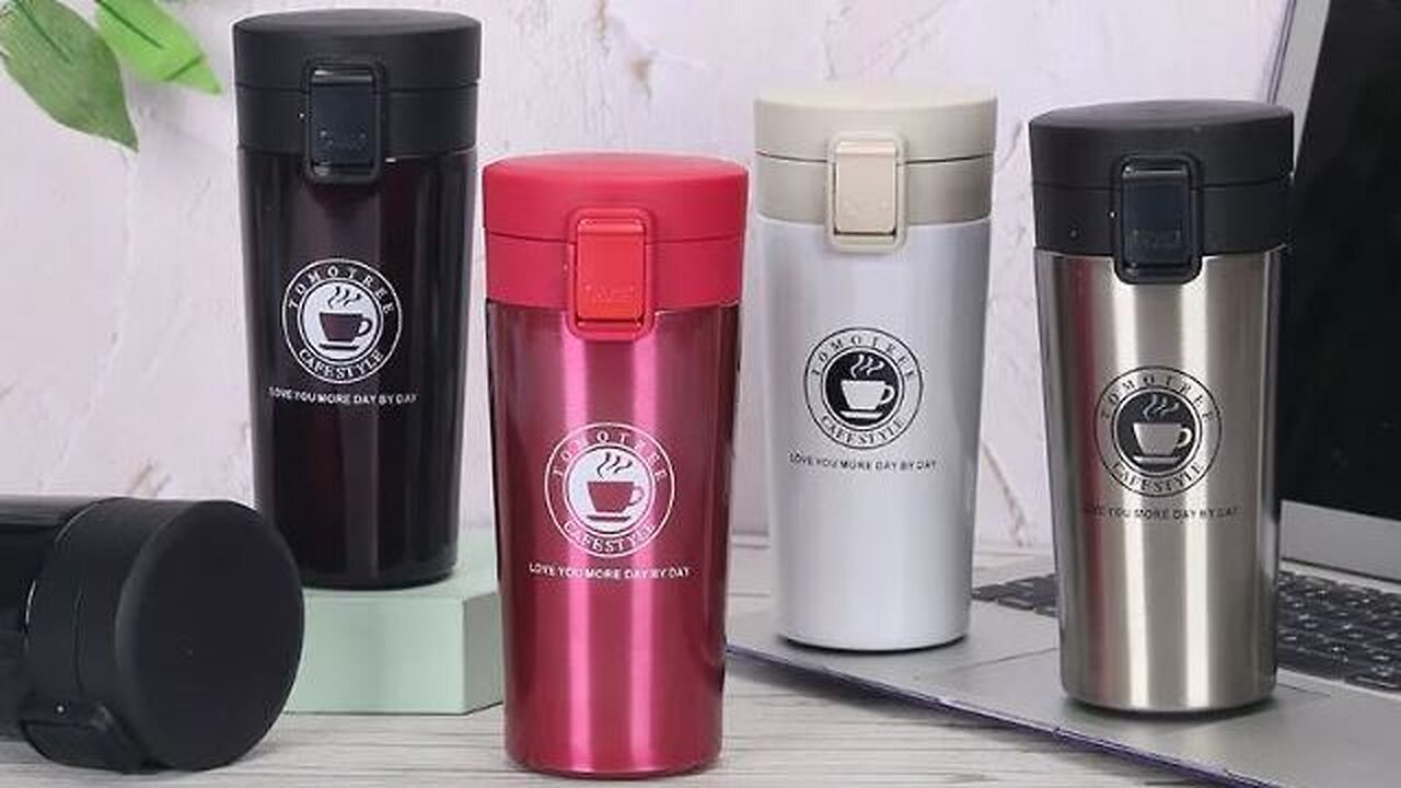 Premium Stainless Steel Double Wall Thermos Mug