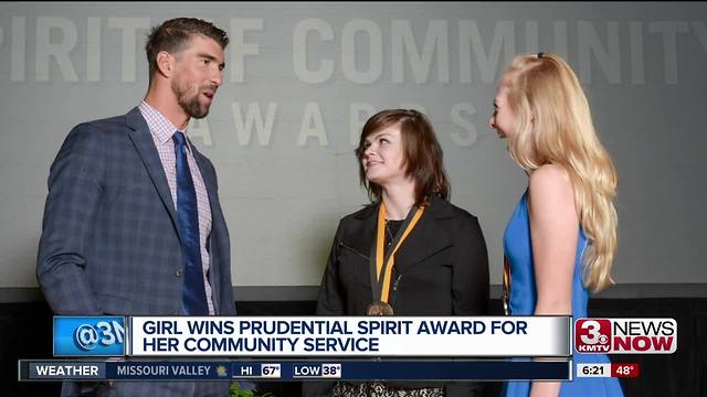 Omaha girl wins Prudential Spirit Award for service