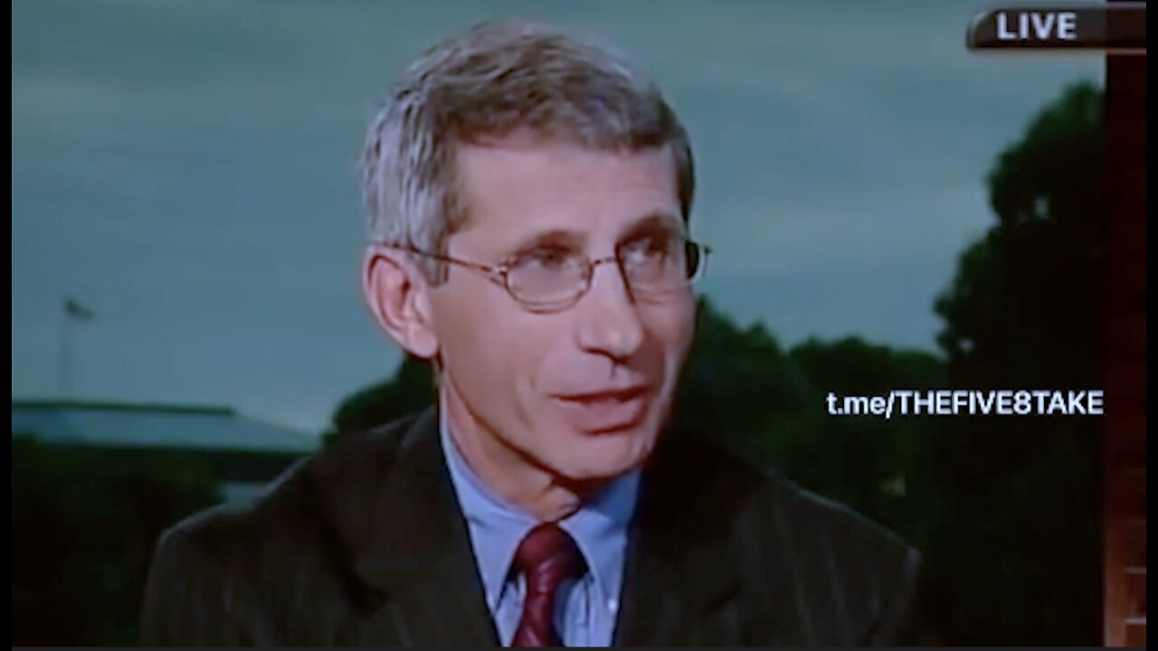 "The Best Vaccination Is To Get Infected Yourself" - Dr. Anthony Fauci