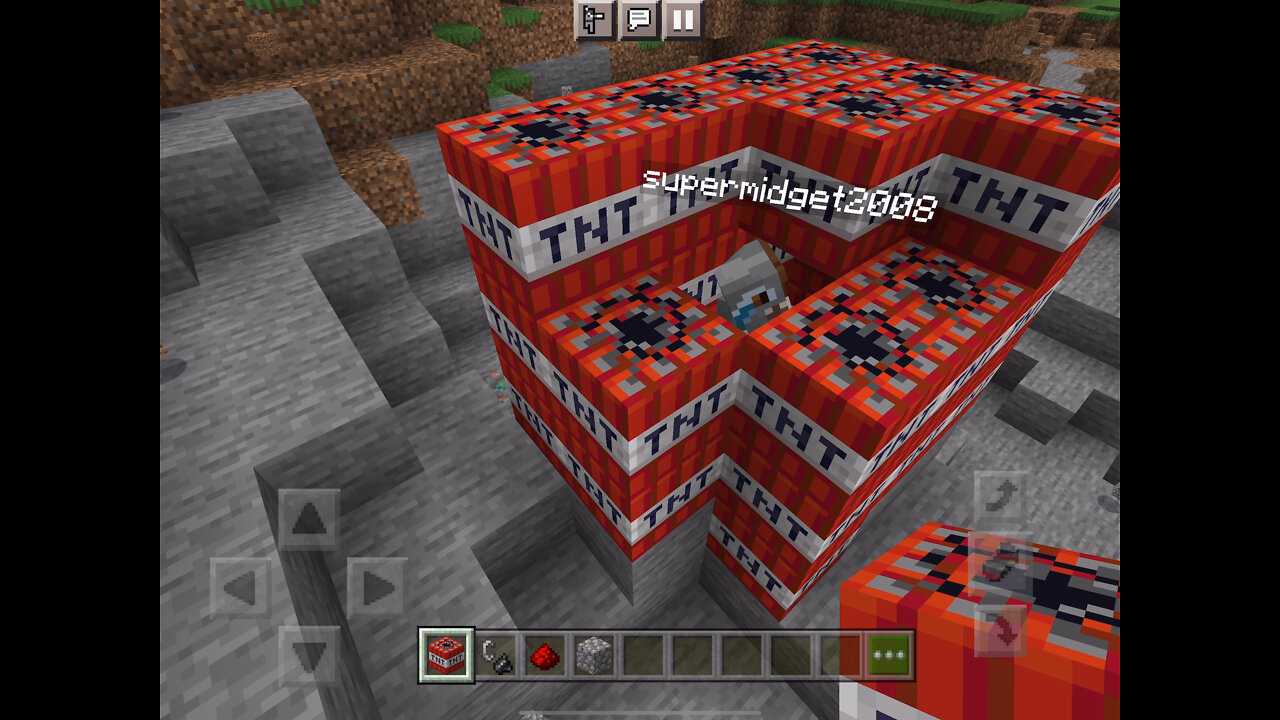 Minecraft with my 5 year old. TNT rules the day