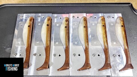 Hand Pouring Swimbaits on a HEAT SOURCE; Best Method For Hand Pouring Aluminum Bait Molds