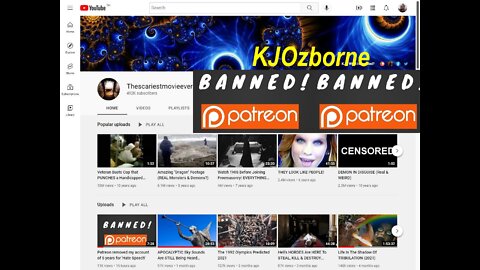 KJOzborne: Patreon removed my account of 5 years for 'Hate Speech' [26.03.2022]
