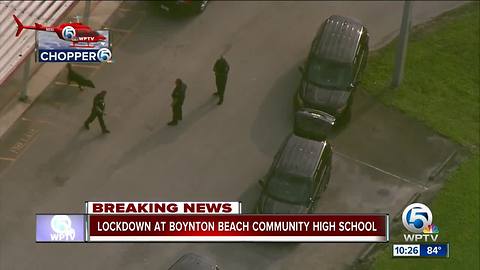 Boynton Beach High on lockdown
