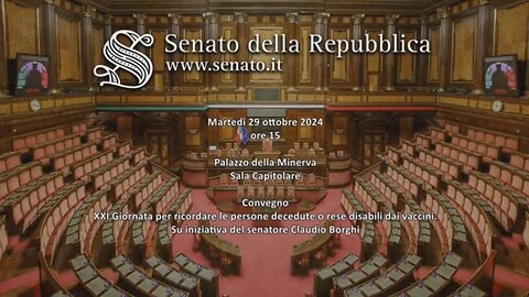 🔴 Convegno XXI Giornata per ricordare le persone decedute o rese disabili dai vaccini (29.10.2024)